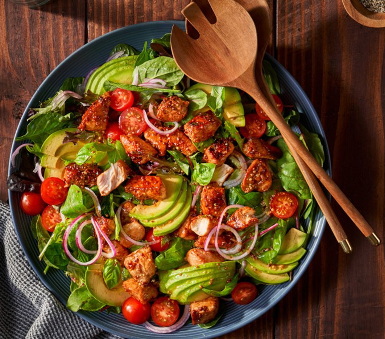 Warm Honey Mustard Chicken Salad