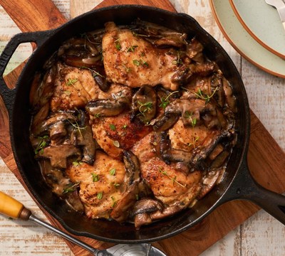 Chicken with Creamy Mushroom Sauce 