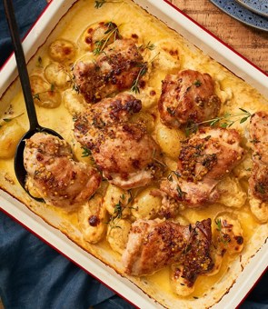 Creamy Mustard Baked Chicken